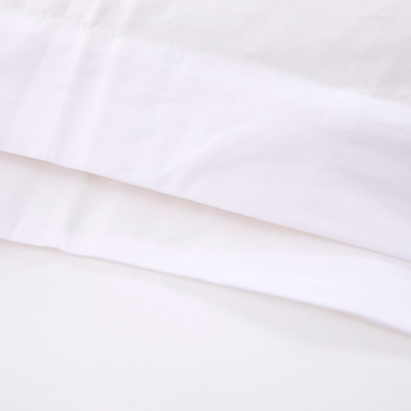 6080S 400TC 100% Katun Saten Set Tempat Tidur Hotel Putih Polos 6080S 400TC 100% Katun Saten Set Tempat Tidur Hotel Putih Polos