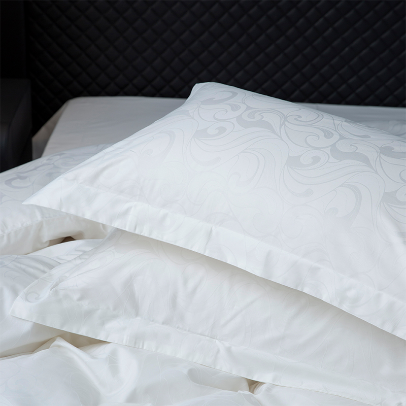 Set Seprai Kamar Tidur Linen Hotel Putih Saten Katun 100% Jacquard Baru Set Seprai Kamar Tidur Linen Hotel Putih Saten Katun 100% Jacquard Baru