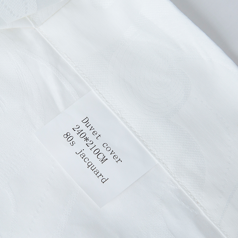 Set Seprai Kamar Tidur Linen Hotel Putih Saten Katun 100% Jacquard Baru Set Seprai Kamar Tidur Linen Hotel Putih Saten Katun 100% Jacquard Baru