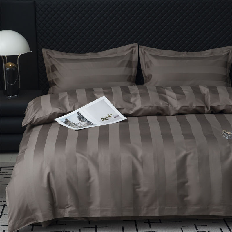 Set Seprai Katun Saten 750TC Garis Saten 7cm Set Seprai Katun Saten 750TC Garis Saten 7cm