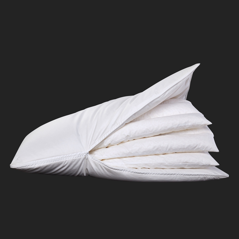 Bantal Tinggi Dapat Disesuaikan Desain Lima Lapis Bantal Ritsleting Panjang Bentuk L